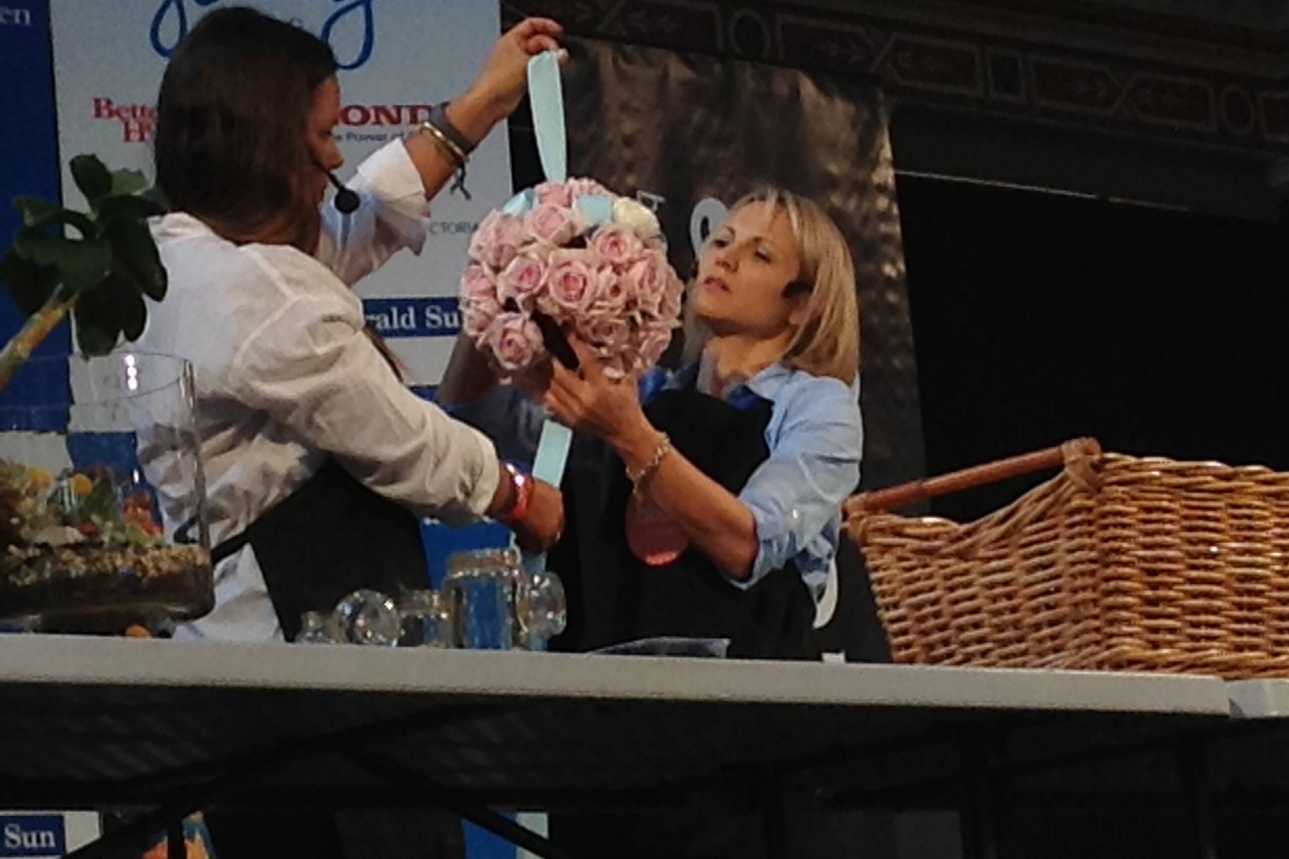 Bloom College flower demonstration