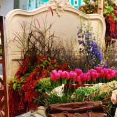Mothers Day bed of flowers