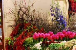 Mothers Day bed of flowers