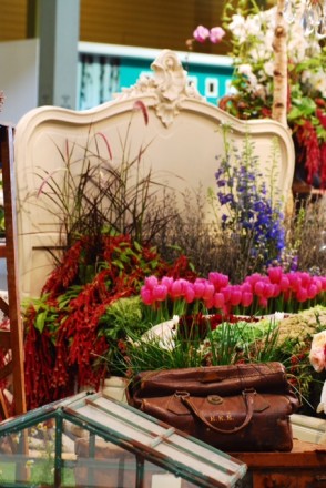 Mothers Day bed of flowers